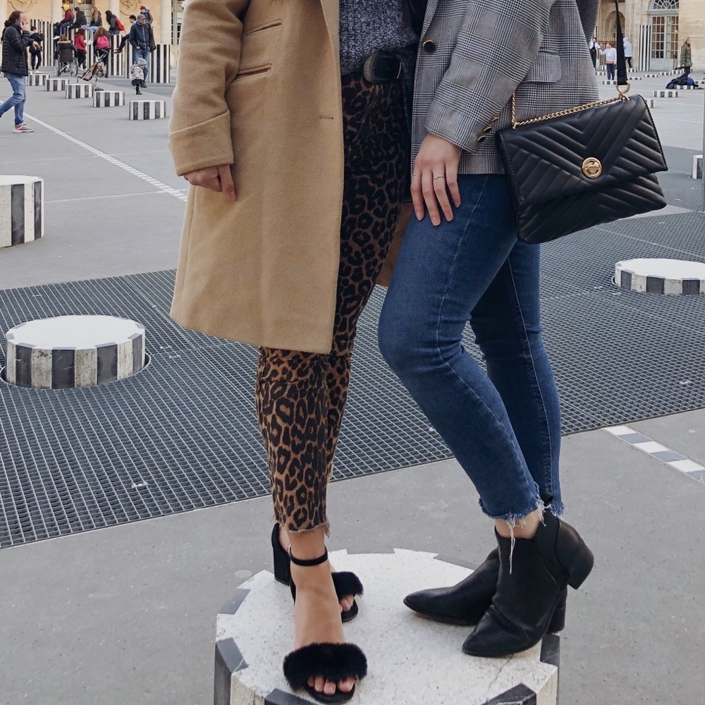 Zara printed jeans